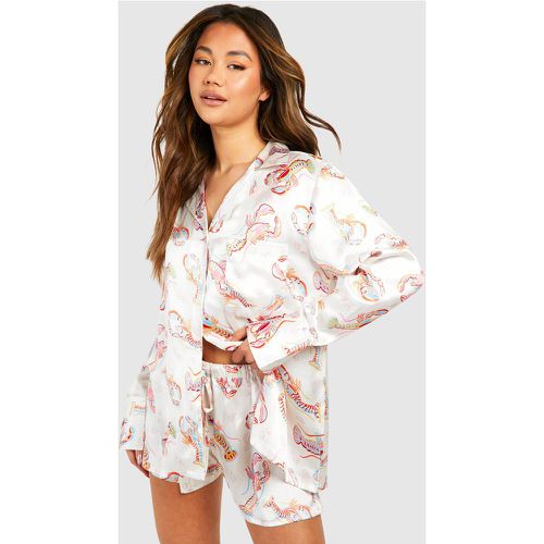 Ensemble De Pyjama Oversize À Imprimé Homard - 40 - boohoo - Modalova