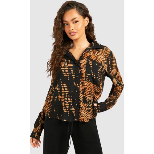 Chemise Imprimée À Manches Longues - 34 - boohoo - Modalova