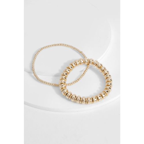 Lot De Bracelets Torsadés À Perles - One Size - boohoo - Modalova