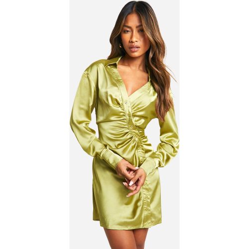 Robe Chemise Boutonnée - 44 - boohoo - Modalova