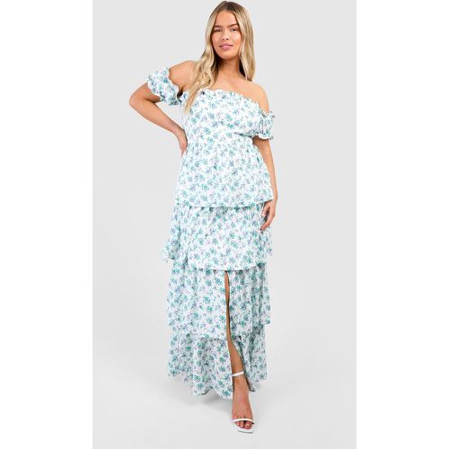 Plus" Off The Shoulder Ruffle Maxi Dress - boohoo - Modalova