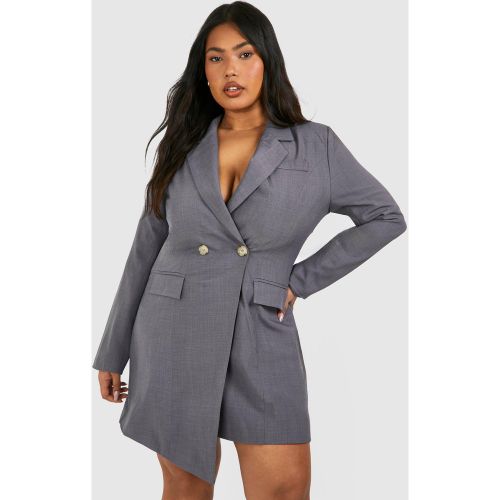 Grande Taille - Robe Blazer Asymétrique - 48 - boohoo - Modalova
