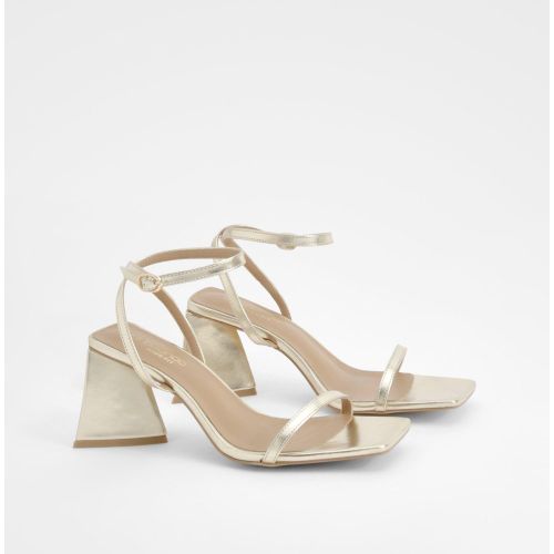 Sandales Mé"Tall"isées À Talon - Pointure Large - 36 - boohoo - Modalova