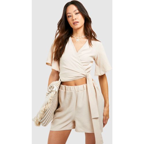 Tall" - Ensemble Avec Top Cache-Cœur Et Short - 38 - boohoo - Modalova