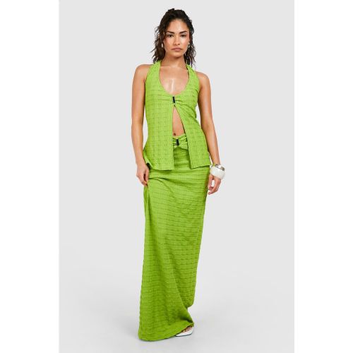 Petite" - Top Dos Nu Texturé À Fente - 36 - boohoo - Modalova