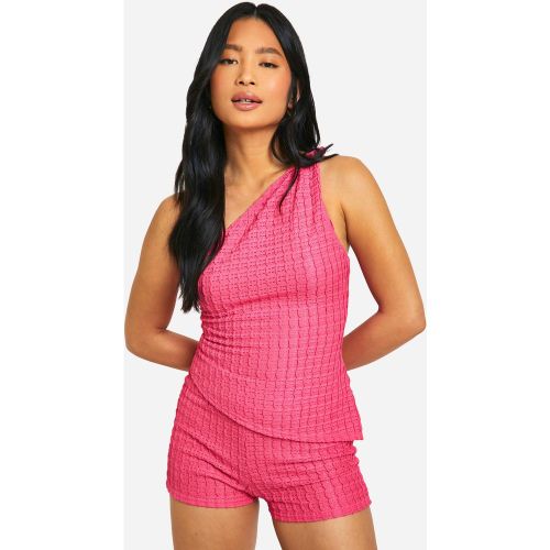Petite" - Top Asymétrique Texturé - 34 - boohoo - Modalova
