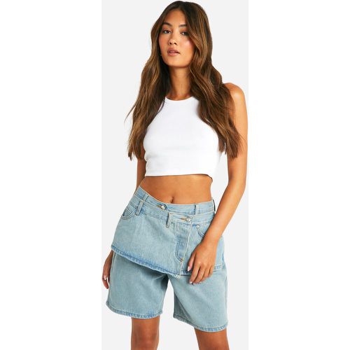 Short En Jean 2 En 1 - 38 - boohoo - Modalova