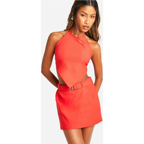 Ensemble Avec Top À Dos Nu Et Mini-Jupe À Ceinture - 34 - boohoo - Modalova