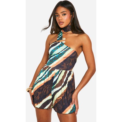 Combishort Ample Moulant À Dos Nu - 36 - boohoo - Modalova