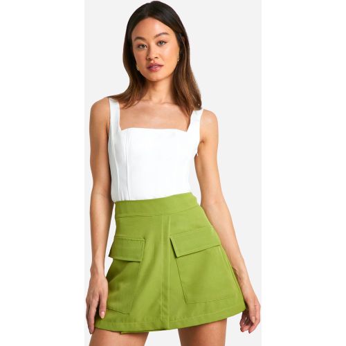 Tall" - Jupe-Short Cache-Cœur Tissée - 36 - boohoo - Modalova