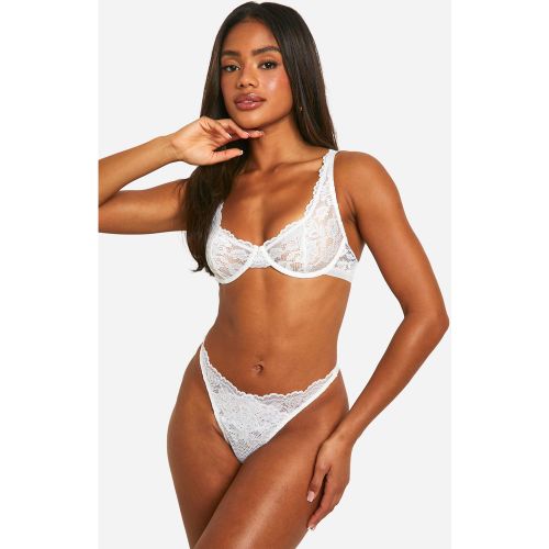 Soutien-Gorge Et String En Dentelle - L - boohoo - Modalova