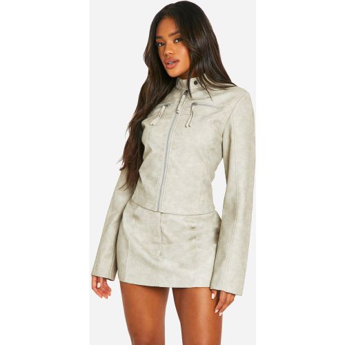 Mini-Jupe Délavée - 34 - boohoo - Modalova