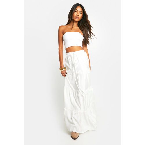 Jupe Longue En Coton - 38 - boohoo - Modalova