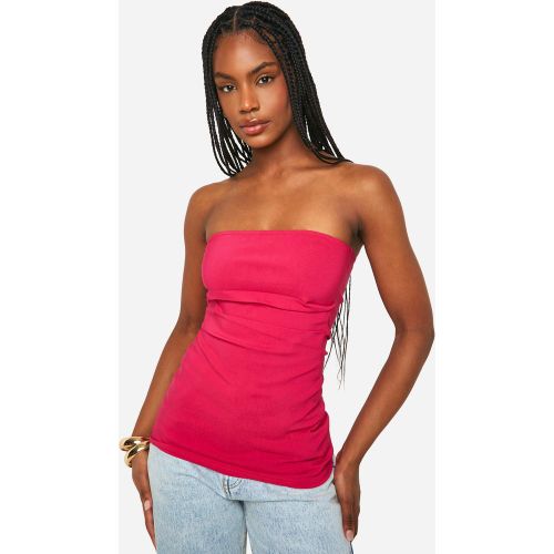 Tall" - Top Bandeau Froncé - 40 - boohoo - Modalova
