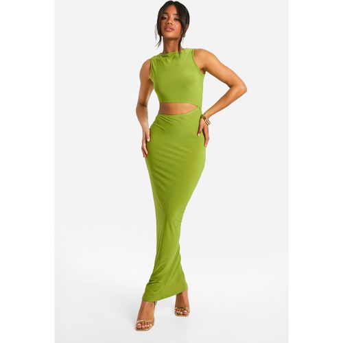 Robe Longue Moulante À Découpes - 36 - boohoo - Modalova