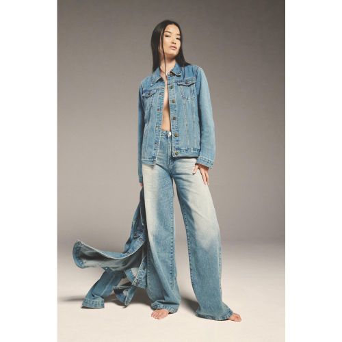 Jean Large Basique Taille Haute - 34 - boohoo - Modalova