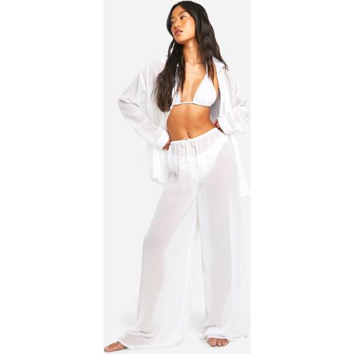 Pantalon De Plage Large - L - boohoo - Modalova