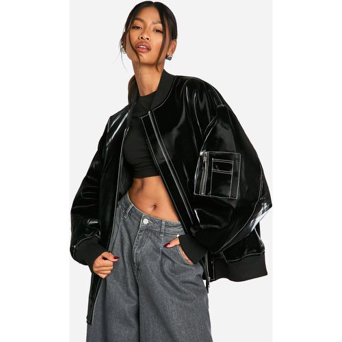 Bomber Oversize - Noir - 38, Noir - boohoo - Modalova