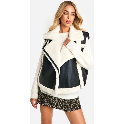 Veste Aviateur Sans Manches - 38 - boohoo - Modalova