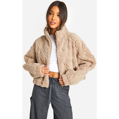 Bomber Oversize À Imprimé Ours En Peluche - 36 - boohoo - Modalova