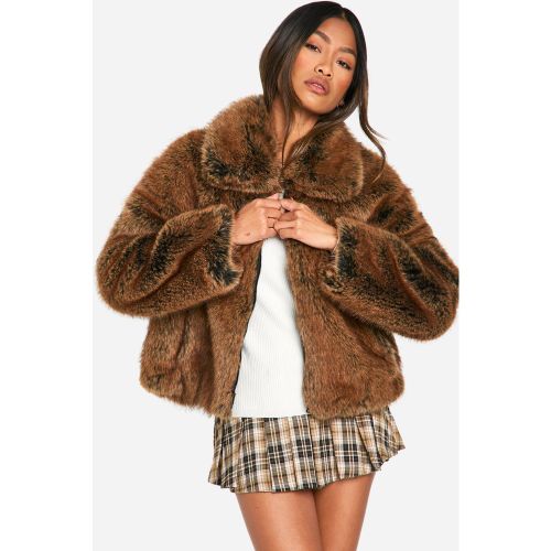 Manteau En Synthétique Premium - 36 - boohoo - Modalova
