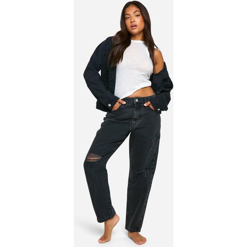 Petite" - Jean Mom Basique Taille Haute - 34 - boohoo - Modalova