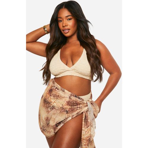 Grande Taille - Paréo De Plage Serpent - 44-46 - boohoo - Modalova