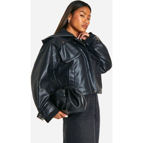 Bomber Côtelé - Noir - 42, Noir - boohoo - Modalova