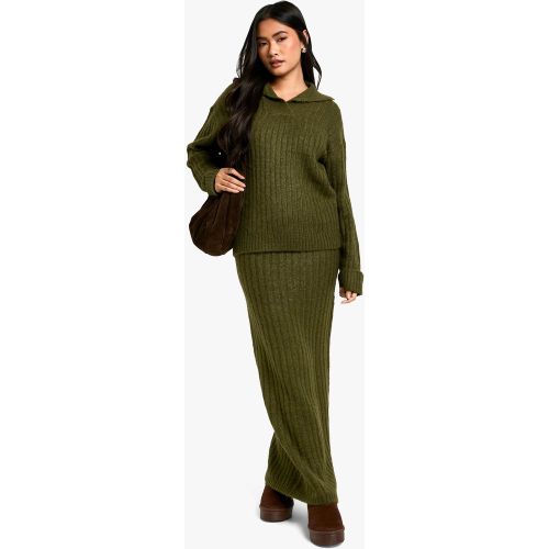 Ensemble En Maille Douce Avec Pull Et Jupe Longue - S - boohoo - Modalova