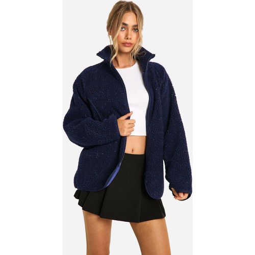 Veste Oversize Zippée Texturée - 36 - boohoo - Modalova