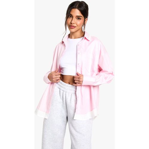 Chemise Oversize Contrastante - 34 - boohoo - Modalova