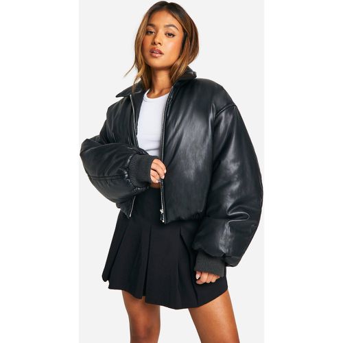 Petite" - Bomber Matelassé En Simili - 36 - boohoo - Modalova