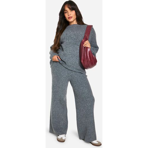 Grande Taille - Pantalon Large En Maille Douce - 44-46 - boohoo - Modalova