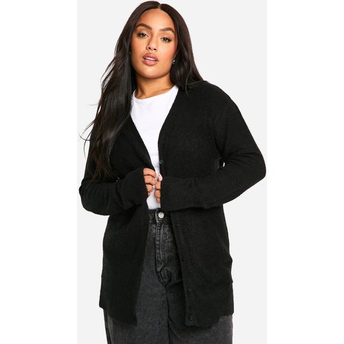 Grande Taille - Cardigan Boyfriend Côtelé - 46 - boohoo - Modalova