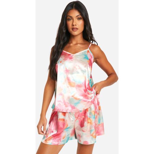 Maternité - Ensemble De Pyjama Satiné Fleuri - 36 - boohoo - Modalova
