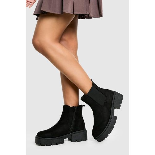 Bottines Montantes À Plateforme - 36 - boohoo - Modalova