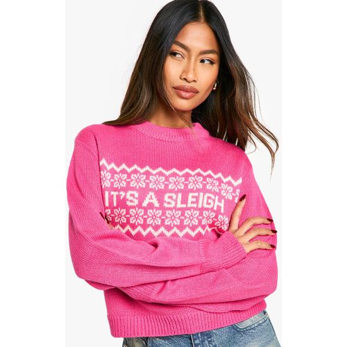 C'Est Un Pull De Noël À Slogan - L - boohoo - Modalova