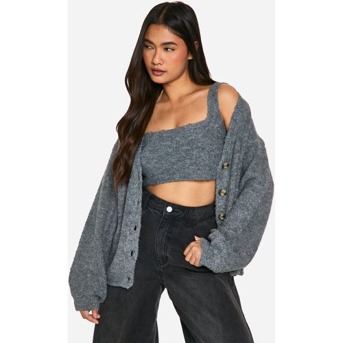 Ensemble En Polaire Avec Gilet Et Bralette - S - boohoo - Modalova