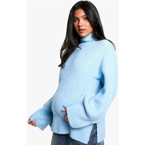 Maternité - Pull De Grossesse Oversize À Col Montant - 40 - boohoo - Modalova