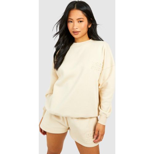 Petite" - Survêtement Avec Short - Blanc Écru - S, Blanc Écru - boohoo - Modalova