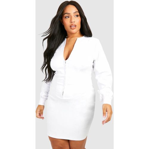 Grande Taille - Robe Corset Courte - 44 - boohoo - Modalova