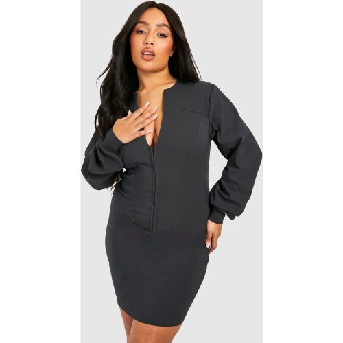 Grande Taille - Robe Corset Courte - 44 - boohoo - Modalova