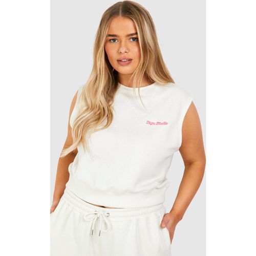 Grande Taille - Débardeur À Slogan Dsgn Studio - Blanc Écru - 46, Blanc Écru - boohoo - Modalova