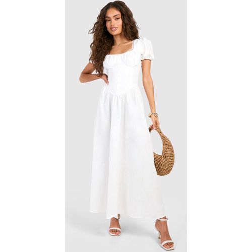 Robe Mi-Longue À Manches Bouffantes - 42 - boohoo - Modalova