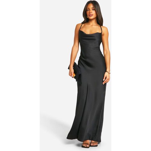 Robe Longue Satinée À Bretelles - 36 - boohoo - Modalova