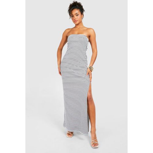 Robe Longue Rayée Bandeau - 40 - boohoo - Modalova