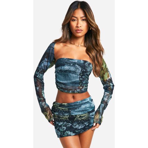 Mini-Jupe En Mesh - 34 - boohoo - Modalova