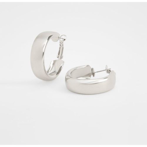 Simple Silver Chunky Earrings - - boohoo - Modalova