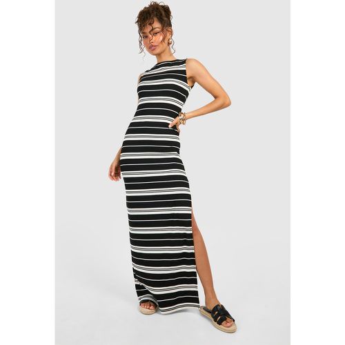 Robe Longue Côtelée À Col Bateau - 38 - boohoo - Modalova