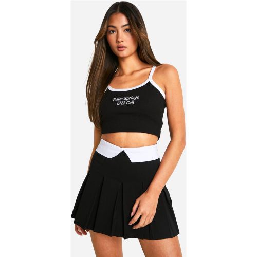 Jupe-Short À Taille Contrastante - 38 - boohoo - Modalova